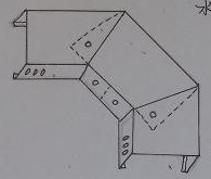 桥架45度水平弯头